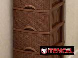 Gavetero Plástico / Cajonera Plástica – 4 Niveles