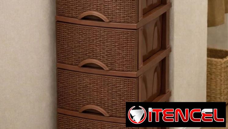 Gavetero Plástico / Cajonera Plástica – 4 Niveles