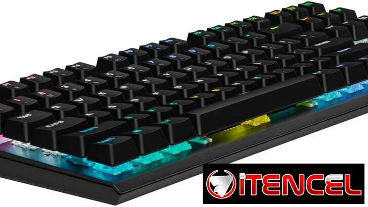 CORSAIR K60 RGB TKL RGB Teclado óptico mecánico. Interruptores OPX – Teclas de policarbonato