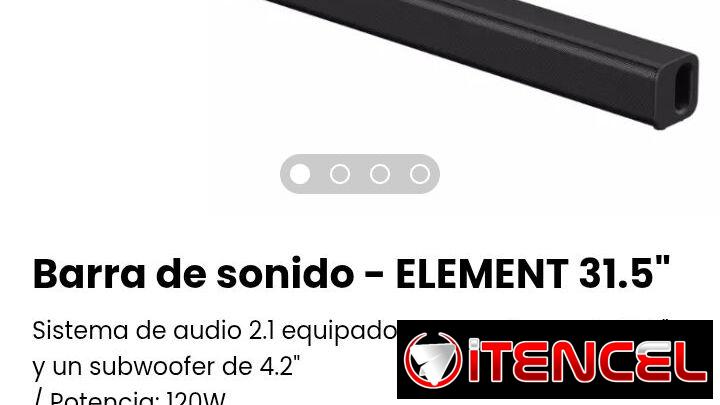 Barra de Sonido- ELEMENT 31.5″. Nueva a estrenar