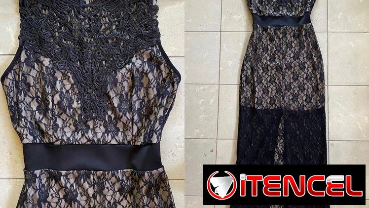 vestido elegante de mujer, vestidos negros, vestido negro de encaje, vestidos de gala, vestidos para eventos