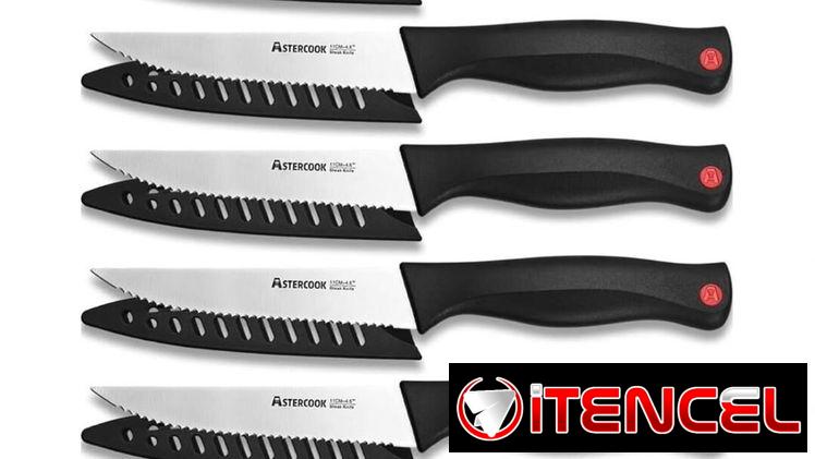 Cuchillos para carne acero inoxidable ultra afilado mango ergonómico