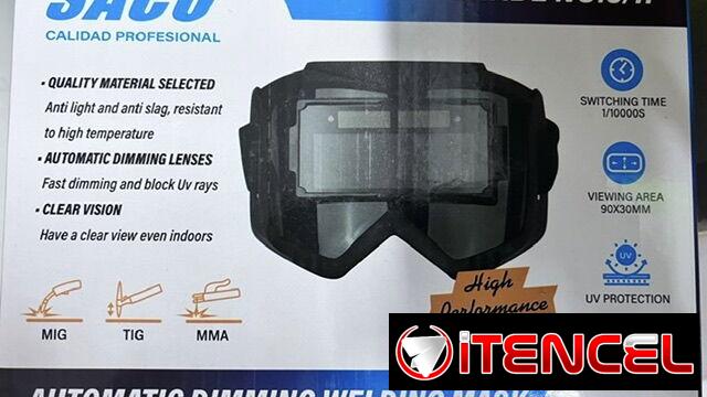 Ideal para Chapistas ! Máscara de soldar, oscurecimiento automático ! Tipo espejuelos