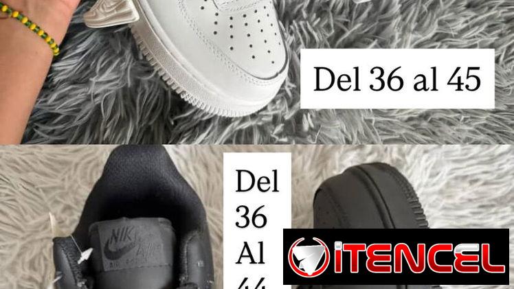 Tenis Nike Air Force 1 blancos y negros , Vans Blancas y Y grises de varias tallas  👟👟👟👟👟👟👟👟👟 Disponibles en el