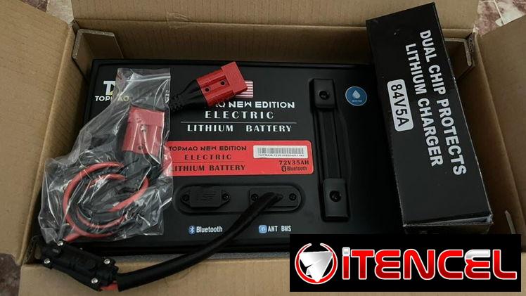 *Baterias 72V 35A Topmaq* Precio 820 usd Garantía 1 mes Selladas en caja con cargador inteligente incluido