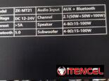 Amplificador Bluetooth ZK-MT21 de 2.1 canales + transformador