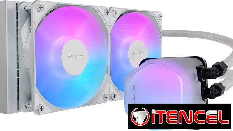 🧲📞☎️💲📦90usdCooler Master 240 Elite – Enfriador líquido para CPU, bomba de doble cámara, iluminación aRGB personaliz