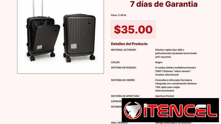 Peso: 5.32 lb, 7 días de Garantia, MALETA DE RUEDA VPT#-0189