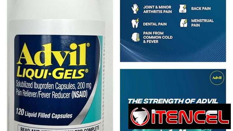 Advil 120 cápsulas pomos sellados