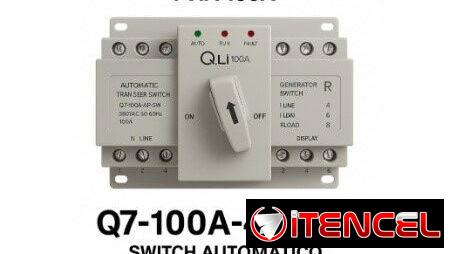 SWITCH DE ENCENDIDO AUTOMÁTICO 4 VÍAS – 100A Q7-LUMINA, ENTREGA DE FACTURA. VARIEDAD DE TECNOLOGÍA, ELECTRODOMÉSTICOS…