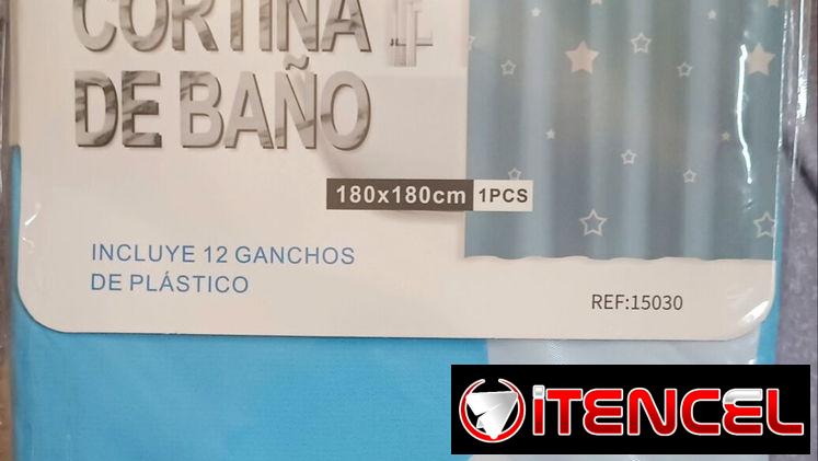 Cortina de baño nueva.