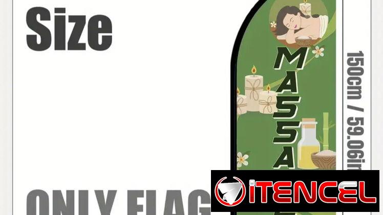 Ganga… En liquidación/ bandera anuncio Masajes