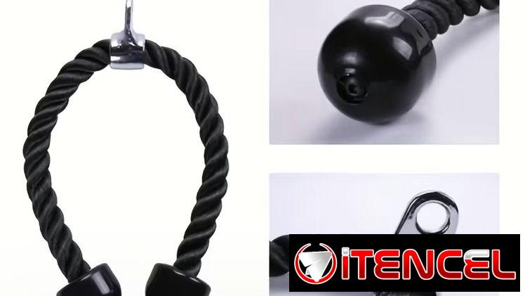 🔥 Agarre de Cuerda Premium para Tríceps y Bíceps 58234161 y 56902981 FITNESSARMY