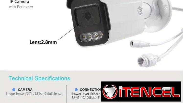 Camara IP POE 4MP Full Color, Audio, H265, lente 2.8mm 58757374