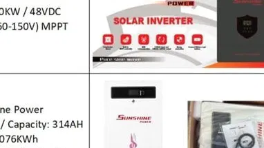 Solar inverter 10kw + batería 16 kw