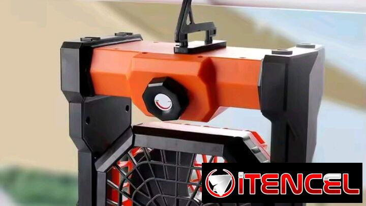 Ventilador recargable con lámpara