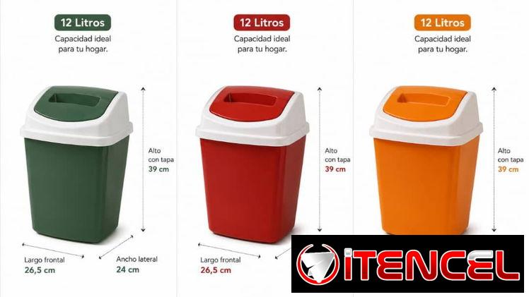 Cesto Multiuso con Tapa 12L