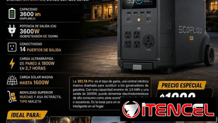 ‼️Estación portátil 3600W DELTA Pro‼️