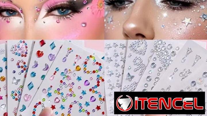 Pedrería para maquillaje