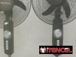 Dos ventiladores 16″ de pie RECARGABLE