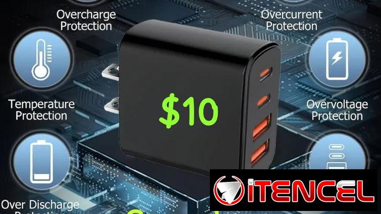 Cargador multipuertos y adaptador OTG