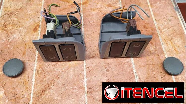 JUEGO DE BOTONES Y TECLAS PARA VENTANILLAS ELECTRICAS DE PEUGEOT 205
