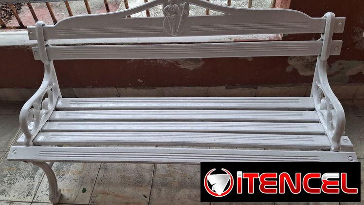 Banco de aluminio fundido