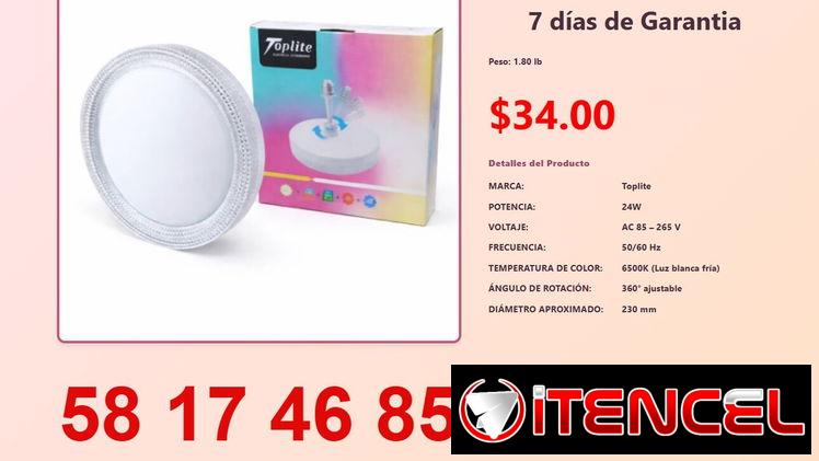 LÁMPARA LED DE TECHO CON BASE GIRATORIA
