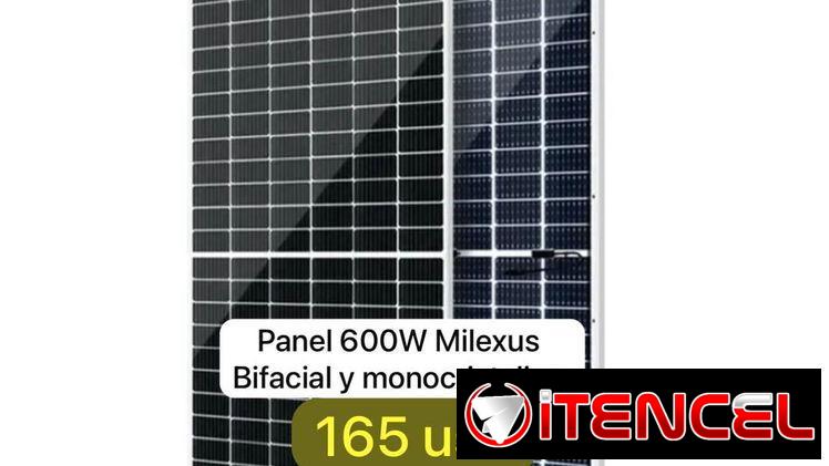 Paneles solares bifaciales Milexus 600 wats