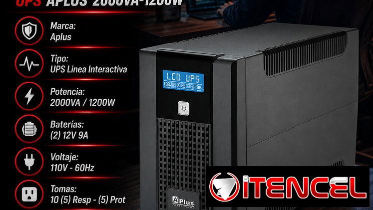 ⚡1200W⚡ UPS APLUS – 12 TOMAS 2000VA/1200W – 110V. A ESTRENAR. 📲 54833699