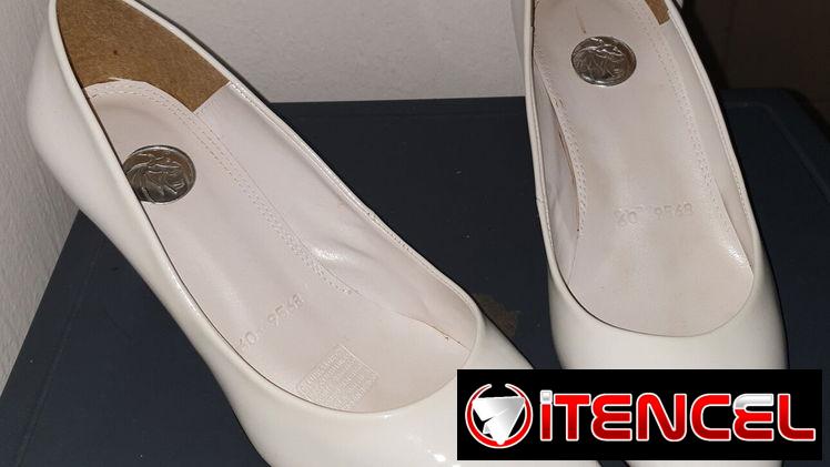 Zapatos puntilla blancos corte salon