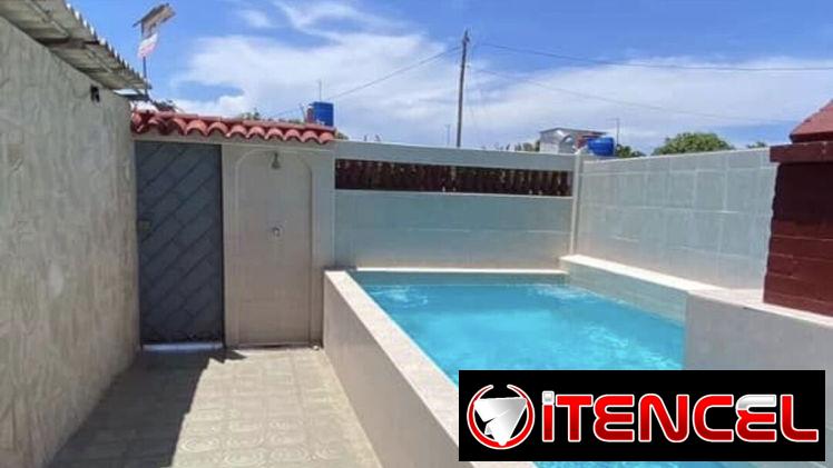 Renta de Casa con piscina en Guanabo, a 2 cuadras del mar