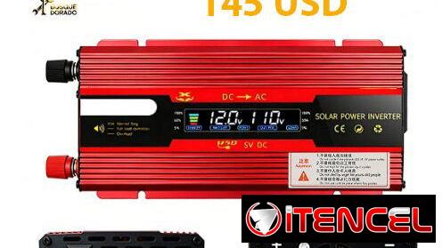 Inversor 4000 watts/ Controlador Solar 100 A/ Cargador 20A / Luces LED Solares / Alarma solar con sensor /control remoto