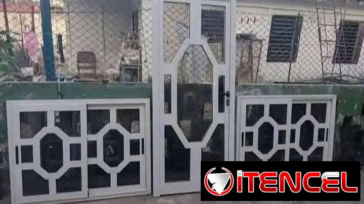 Puertas y ventanas de aluminio con cristal