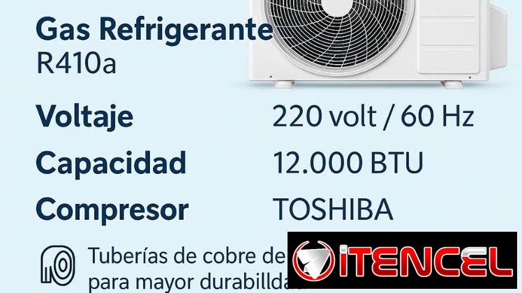 Split 1 tonelada, con base de metal para instalar, Whatsapp +18133093827