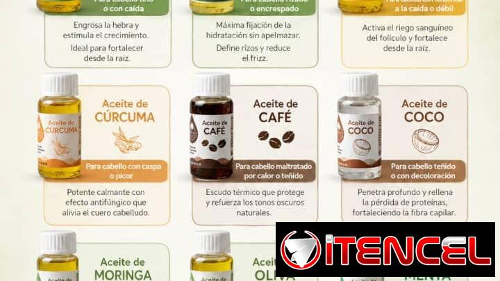 Aceites naturales para el cabello