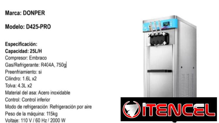 Maquina de frozzen  digital de 3 tiros 2 sabores y uno mezclado con. Ruedas nueva en caja    Transporte incluido 🚛 Prec