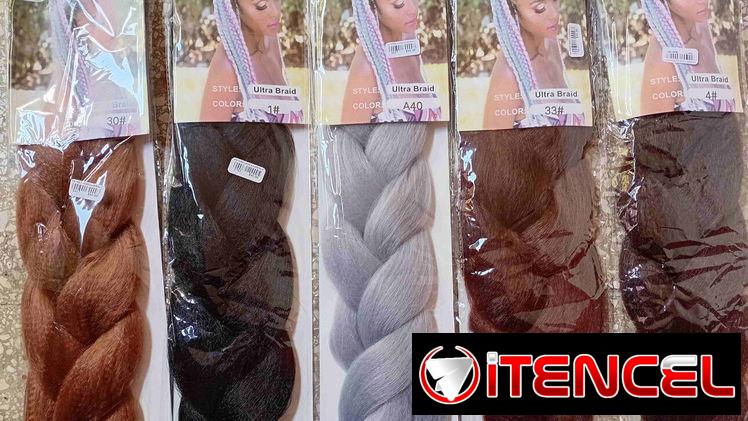 Pelo para trensas ,Extenciones de Kanekalon Jr de 64″