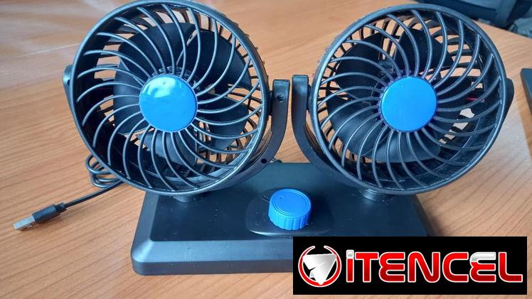 MINI FAN DE DOS CABEZALES INCLINABLES, ENTREGA DE FACTURA CON LA COMPRA, VARIEDAD DE ARTÍCULOS DE TECNOLOGÍA, ETC