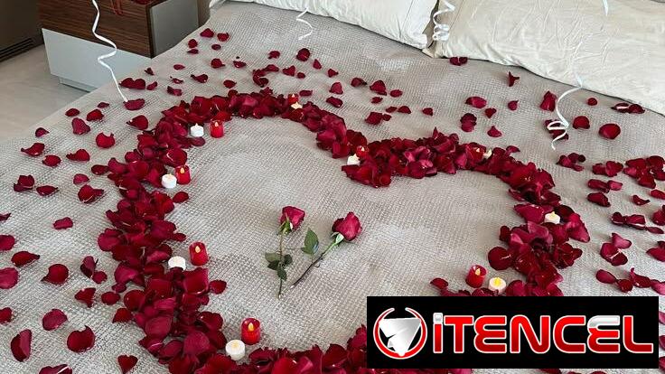 Decoración romantica pétalos y más