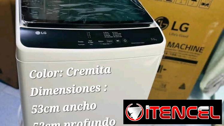 Lavadora automática LG de 9 kg