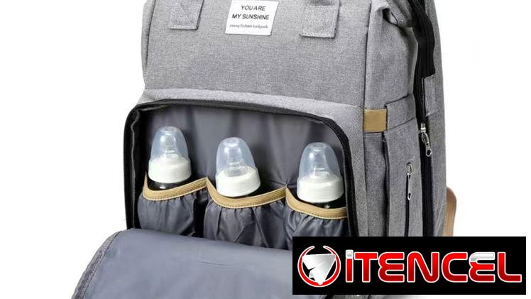 Mochila pañalera con cambiador