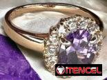 Dbrillan Anillos de compromiso y joyería de oro de alta calidad y tecnología real (kinetica)