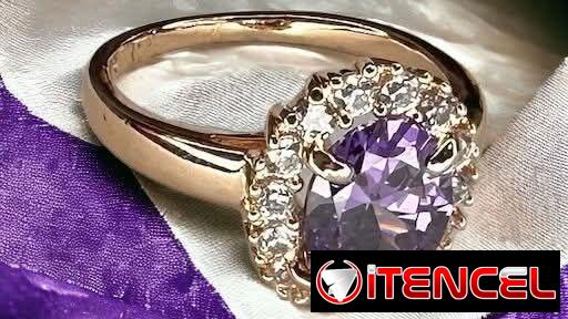 Dbrillan Anillos de compromiso y joyería de oro de alta calidad y tecnología real (kinetica)