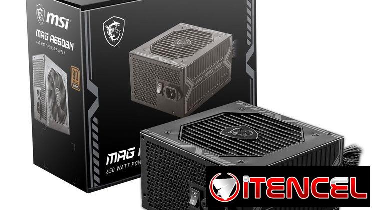 Fuente de PC nueva Sellada MSI MAG A650BN, fuente de alimentación compacta no modular de 650 W, bronce 80+