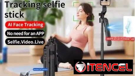 Tripode con seguimiento facial +Lámpara tu contenido de la mayor comodidad