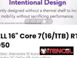 DELL 16″ Core 7(16/1TB) RTX 5050. Modelo: Alienware 16 Aurora AC16250