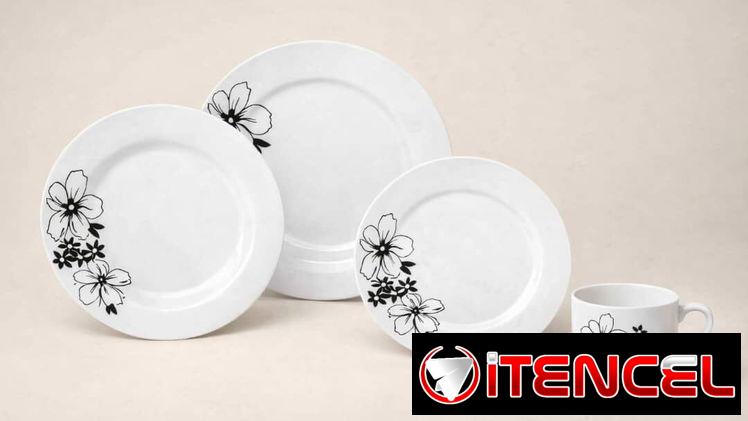 Set de vajilla de 20 piezas para 4 comensales – platos y tazas