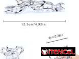 Pellizcos de diversos modelos de  Metal color plateado con perla blanca 12. 5 cm Grande