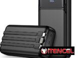 Power Bank Kepswin 50 000mAh carga rápida, pantalla LED, 3 cables USB-C, iOS, USB-A $60 USD Transporte Adicional